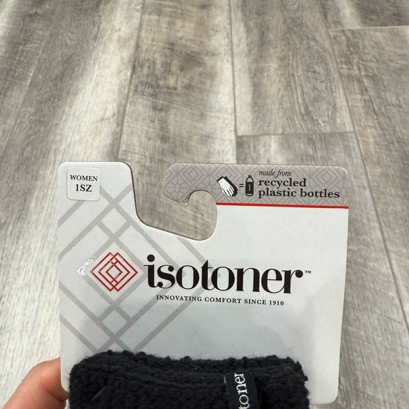 Isotoner Black Knit‎ Gloves - Picture 2 of 7